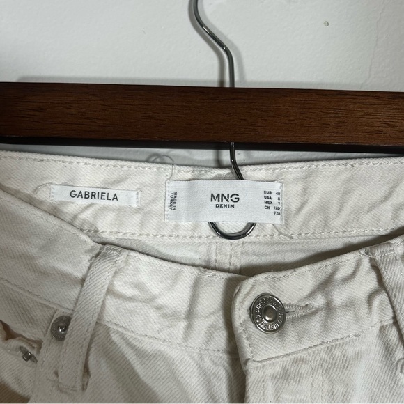 Mango‎ White Distressed Jeans - Picture 3 of 4